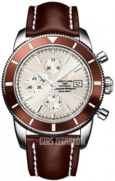 Breitling Superocean Heritage Chrono 46 Srebrny/Skóra Ø46 mm A1332033-G698-443X-A20BA.1