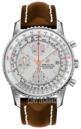 Breitling Navitimer 01 Srebrny/Skóra Ø41 mm A13324121G1X1