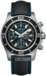 Breitling Superocean Chronograph II Czarny/Skóra Ø44 mm A1334102-BA83-227X-A20BASA.1