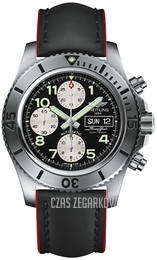Breitling Superocean Chronograph Steelfish Czarny/Skóra Ø44 mm A13341C3-BD19-228X-A20BASA.1