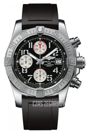 Breitling Avenger II Chronograph Czarny/Guma Ø43 mm A1338111.BC33.131S.A20S.1