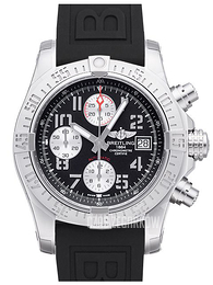 Breitling Avenger II Chronograph Czarny/Guma Ø43 mm A1338111.BC33.152S.A20S.1