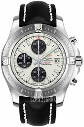Breitling Colt Chronograph Srebrny/Skóra Ø44 mm A13388111G1X1