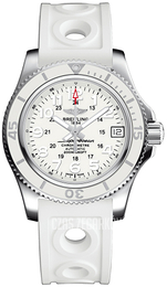 Breitling Superocean Ii 36 Biały/Guma Ø36 mm A17312D21A1S1