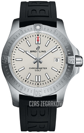 Breitling Colt Automatic Srebrny/Guma Ø41 mm A17313101G1S1