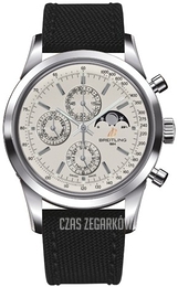 Breitling Transocean Chronograph Srebrny/Tkanina Ø43 mm A1931012-G750-103W-A20BA.1