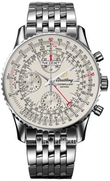 Breitling Montbrillant Datora Srebrny/Stal Ø43 mm A2133012-G746-441A