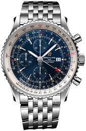 Breitling Navitimer Gmt Niebieski/Stal Ø46 mm A24322121C2A1