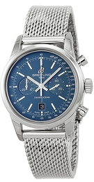 Breitling Transocean Chronograph Niebieski/Stal Ø38 mm A4131012-C862-171A