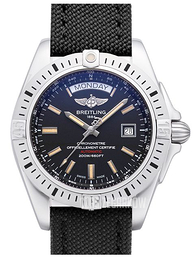 Breitling Galactic 44 Czarny/Tkanina Ø44 mm A45320B9-BD42-103W-A20BA.1