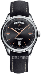 Breitling Premier Automatic Day & Date 40 Czarny/Skóra Ø40 mm A45340241B1X3