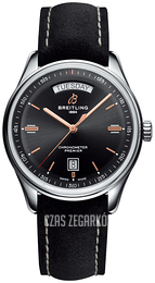 Breitling Premier Automatic Day & Date 40 Czarny/Skóra Ø40 mm A45340241B1X4