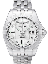 Breitling Galactic 41 Biały/Stal Ø41 mm A49350L2-A702-366A