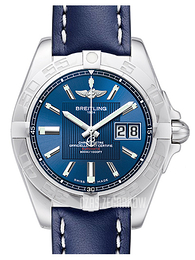 Breitling Galactic 41 Niebieski/Skóra Ø41 mm A49350L2-C806-113X-A18BA.1