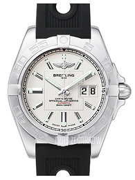 Breitling Galactic 41 Srebrny/Guma Ø41 mm A49350L2-G699-202S-A18D.2