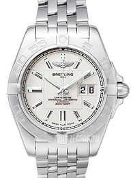 Breitling Galactic 41 Srebrny/Stal Ø41 mm A49350L2-G699-366A