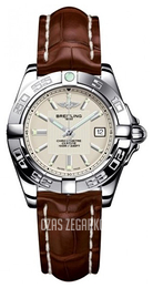 Breitling Galactic 32 Beżowy/Skóra Ø31.8 mm A71356L2.G702.778P.A14BA.1