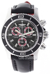 Breitling Superocean Chronograph M2000 Czarny/Skóra Ø46 mm A73310A8-BB72-233X-A20BA.1
