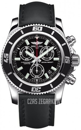 Breitling Superocean Chronograph M2000 Czarny/Skóra Ø46 mm A73310A8-BB73-231X-A20BA.1