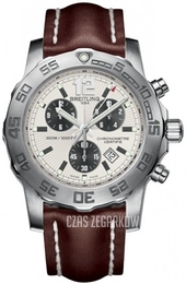 Breitling Colt Chronograph II Srebrny/Skóra Ø44 mm A7338710-G742-437X-A20BASA.1