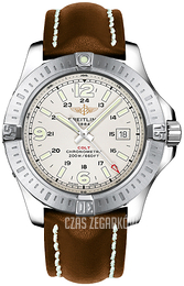 Breitling Colt Quartz Srebrny/Skóra Ø44 mm A7438811-G792-437X-A20BA.1