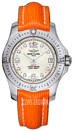 Breitling Colt 36 Biały/Skóra Ø36 mm A7438911-A771-217X-A16BA.1