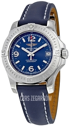 Breitling Niebieski/Skóra Ø36 mm A7438911-C913-194X-A16BA.1