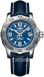 Breitling Colt 33 Niebieski/Skóra Ø33 mm A7738711-C850-116X-A14BA.1