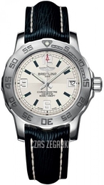 Breitling Colt 33 Srebrny/Skóra Ø33 mm A7738711-G762-210X-A14BA.1