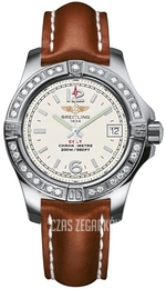 Breitling Colt 33 Srebrny/Skóra Ø33 mm A7738853-G793-406X-A14BA.1