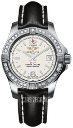 Breitling Colt 33 Srebrny/Skóra Ø33 mm A7738853-G793-408X-A14BA.1