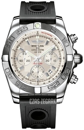 Breitling Chronomat 44 Srebrny/Guma Ø44 mm AB011011-G684-200S-A20D.2