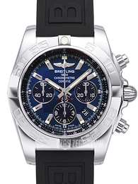 Breitling Chronomat 44 Niebieski/Guma Ø44 mm AB011012-C789-152S-A20S.1