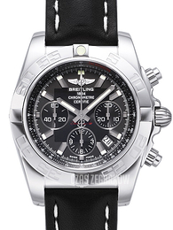 Breitling Chronomat 44 Czarny/Skóra Ø44 mm AB011012-M524-435X-A20BA.1