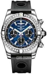 Breitling Chronomat 44 Niebieski/Guma Ø44 mm AB011053-C789-200S-A20D.2