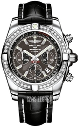 Breitling Chronomat 44 Czarny/Skóra Ø44 mm AB011053-M524-743P-A20BA.1