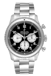 Breitling Navitimer Chronograph Czarny/Stal Ø43 mm AB0117131B1A1
