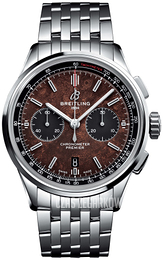 Breitling Premier B01 Chronograph 42 Brązowy/Stal Ø42 mm AB01181A1Q1A1