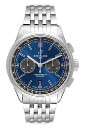 Breitling Premier Chronograph 42 Niebieski/Stal Ø42 mm AB0118A61C1A1