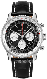 Breitling Navitimer 1 B01 Chronograph 43 Czarny/Skóra Ø43 mm AB0121211B1P2