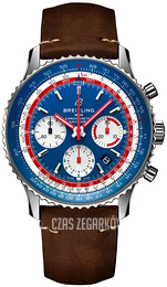 Breitling Navitimer 1 B01 Chronograph 43 Niebieski/Skóra Ø43 mm AB01212B1C1X2