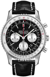 Breitling Navitimer 1 B01 Chronograph 46 Czarny/Skóra Ø46 mm AB0127211B1P2