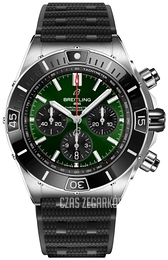 Breitling Super Chronomat B01 44 Zielony/Guma Ø44 mm AB0136251L1S1