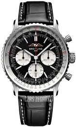 Breitling Navitimer B01 Chronograph 43 Czarny/Skóra Ø43 mm AB0138211B1P1
