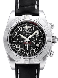 Breitling Chronomat 41 Czarny/Skóra Ø41 mm AB014012-BC04-728P-A18BA.1