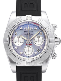 Breitling Chronomat 41 Biały/Guma Ø41 mm AB014012-G712-150S-A18S.1