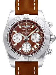 Breitling Chronomat 41 Brązowy/Skóra Ø41 mm AB014012-Q583-431X-A18BA.1
