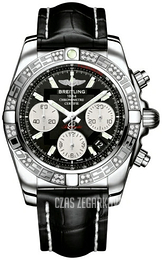Breitling Chronomat 41 Czarny/Skóra Ø41 mm AB0140AA-BA52-728P-A18BA.1
