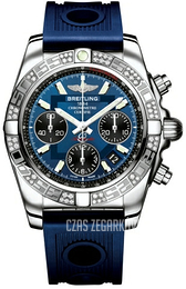 Breitling Chronomat 41 Niebieski/Guma Ø41 mm AB0140AA-C830-203S-A18D.2