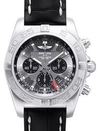 Breitling Chronomat GMT Szary/Skóra Ø47 mm AB041012-F556-760P-A20BA.1